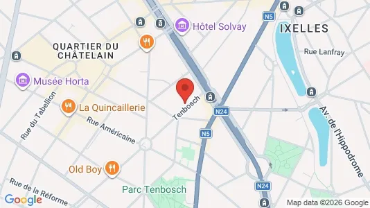 Apartments for rent i Brussels Elsene - kort over placeringen