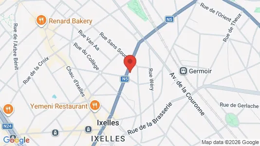 Apartments for rent i Brussels Elsene - kort over placeringen