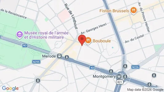 Apartments for rent i Brussels Etterbeek - kort over placeringen