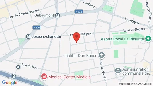 Apartments for rent i Brussels Sint-Lambrechts-Woluwe - kort over placeringen