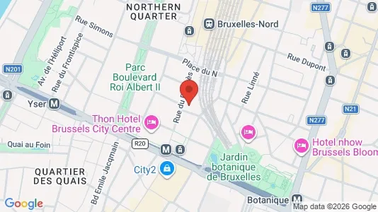 Apartments for rent i Brussels Sint-Joost-ten-Node - kort over placeringen