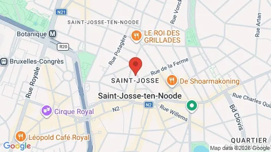 Apartments for rent i Brussels Sint-Joost-ten-Node - kort over placeringen