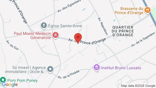 Apartments for rent i Brussels Ukkel - kort over placeringen