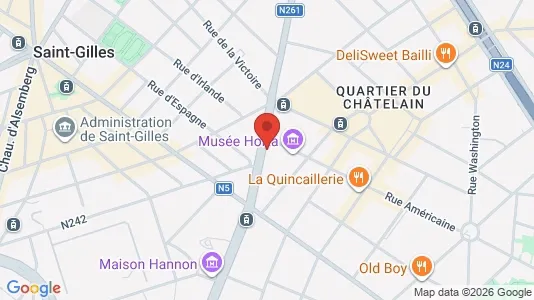 Apartments for rent i Brussels Sint-Gillis - kort over placeringen
