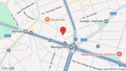 Apartments for rent i Brussels Etterbeek - kort over placeringen