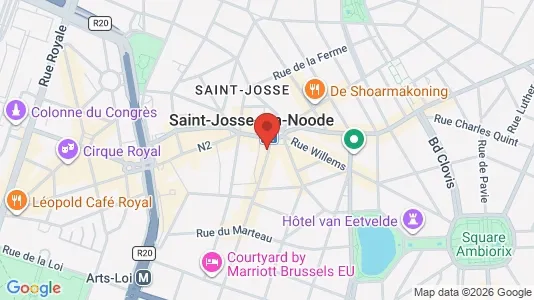 Apartments for rent i Brussels Sint-Joost-ten-Node - kort over placeringen