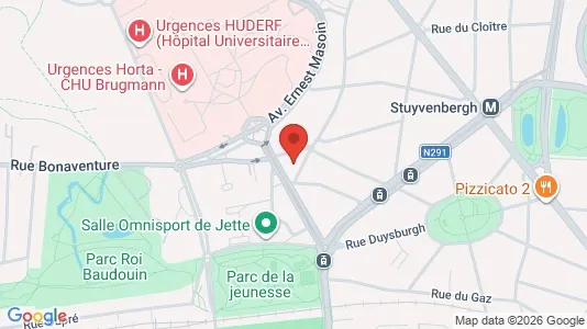 Apartments for rent i Brussels Jette - kort over placeringen
