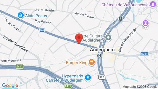 Apartments for rent i Brussels Oudergem - kort over placeringen