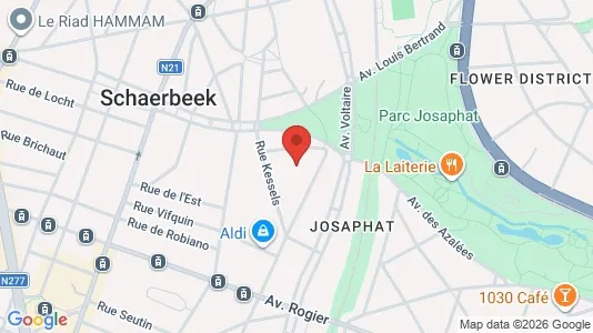 Apartments for rent i Brussels Schaarbeek - kort over placeringen