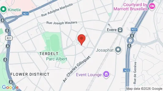 Apartments for rent i Brussels Schaarbeek - kort over placeringen