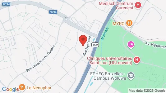Apartments for rent i Brussels Sint-Lambrechts-Woluwe - kort over placeringen