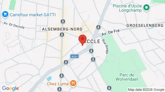 Apartments for rent i Brussels Ukkel - kort over placeringen