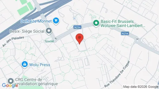 Apartments for rent i Brussels Sint-Lambrechts-Woluwe - kort over placeringen