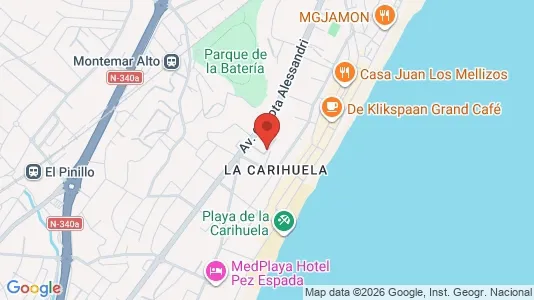 Apartments for rent i Torremolinos - kort over placeringen
