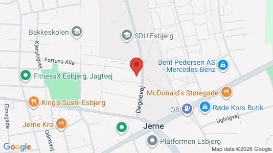 Apartments for rent i Esbjerg Ø - kort over placeringen