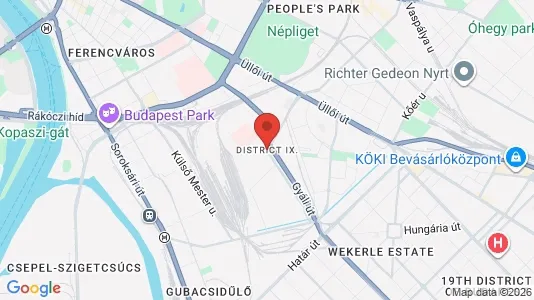 Apartments for rent in Budapest Ferencváros - Photo from Google Street View