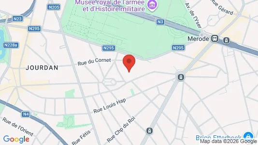 Apartments for rent i Brussels Etterbeek - kort over placeringen