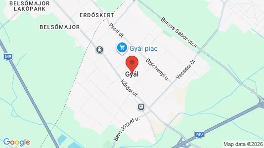 Apartments for rent in Gyáli - Photo from Google Street View
