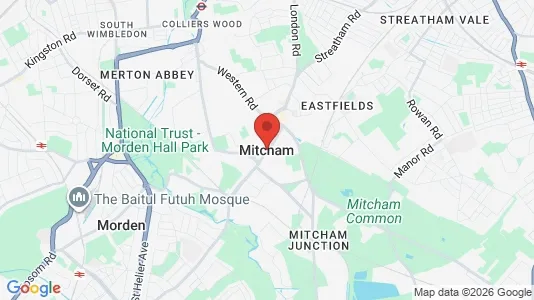 Apartments for rent i Mitcham - Surrey - kort over placeringen