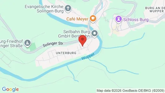 Apartments for rent i Solingen - kort over placeringen