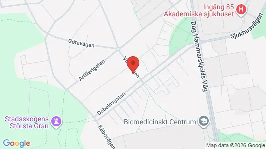 Apartments for rent i Uppsala - kort over placeringen