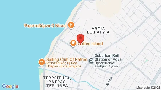Apartments for rent i Patras - kort over placeringen