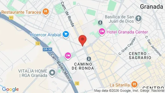 Apartments for rent i Granada - kort over placeringen