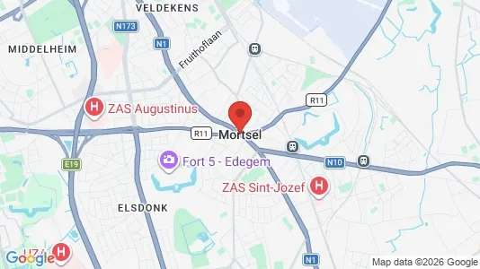 Apartments for rent i Mortsel - kort over placeringen