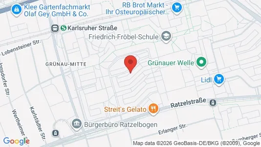 Apartments for rent i Leipzig - kort over placeringen