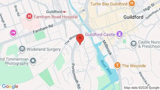 Apartments for rent i Guildford - Surrey - kort over placeringen