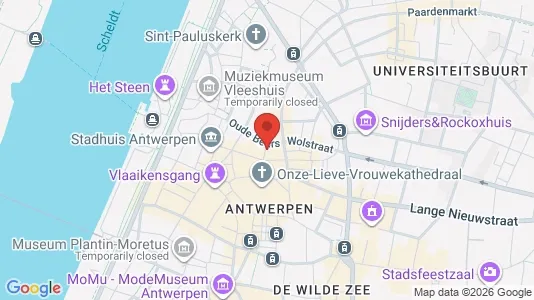 Apartments for rent i Stad Antwerp - kort over placeringen