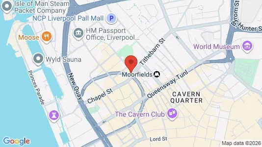 Apartments for rent i Liverpool - Merseyside - kort over placeringen