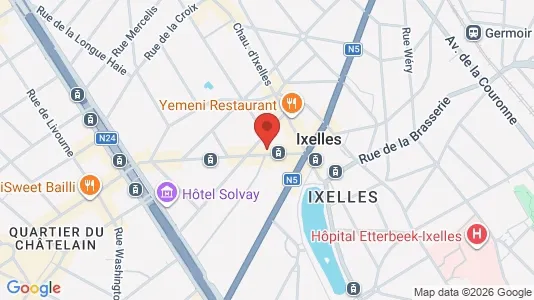 Apartments for rent i Brussels Elsene - kort over placeringen