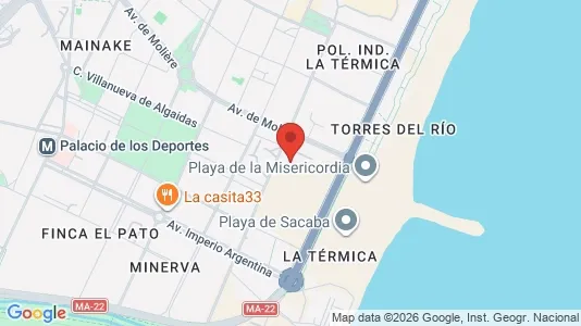 Apartments for rent i Málaga - kort over placeringen