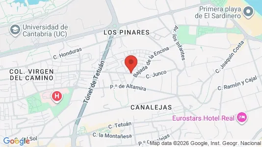 Apartments for rent i Santander - kort over placeringen