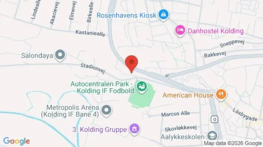 Apartments for rent i Kolding - kort over placeringen
