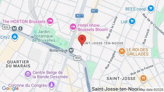 Apartments for rent i Brussels Sint-Joost-ten-Node - kort over placeringen