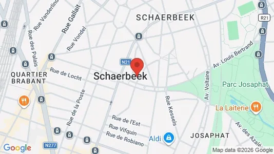 Apartments for rent i Brussels Schaarbeek - kort over placeringen