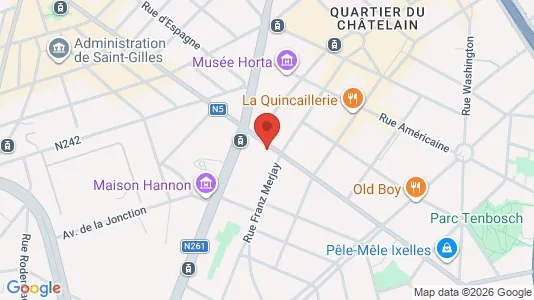 Apartments for rent i Brussels Elsene - kort over placeringen