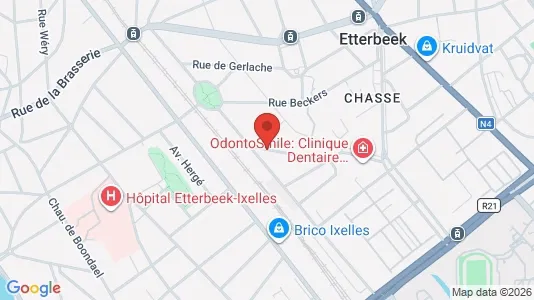 Apartments for rent i Brussels Etterbeek - kort over placeringen