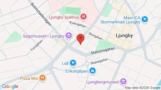 Apartments for rent i Ljungby - kort over placeringen