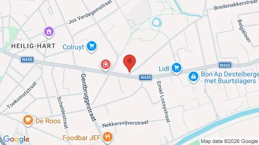 Apartments for rent i Gent Sint-Amandsberg - kort over placeringen