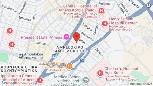Apartments for rent in Athens Ampelokipoi - Photo from Google Street View