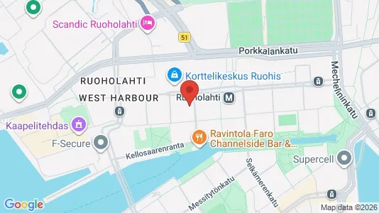 Apartments for rent i Helsinki Eteläinen - kort over placeringen