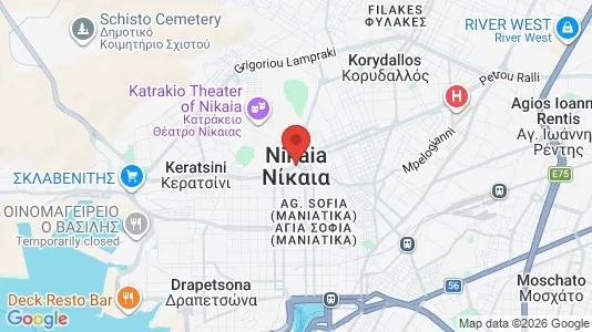 Apartments for rent i Nikaia-Agios Ioannis Rentis - kort over placeringen