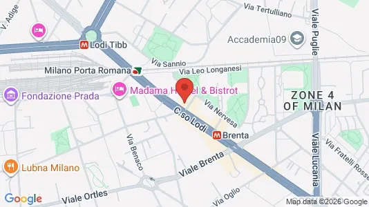 Apartments for rent i Milano Zona 5 - Vigentino, Chiaravalle, Gratosoglio - kort over placeringen