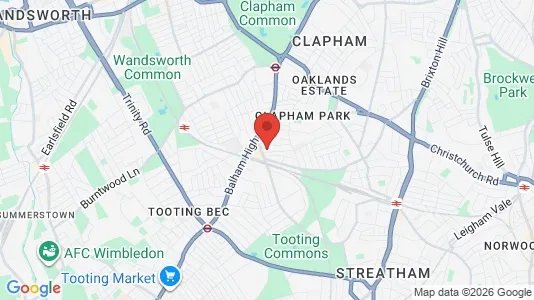 Apartments for rent i London SW12 - kort over placeringen