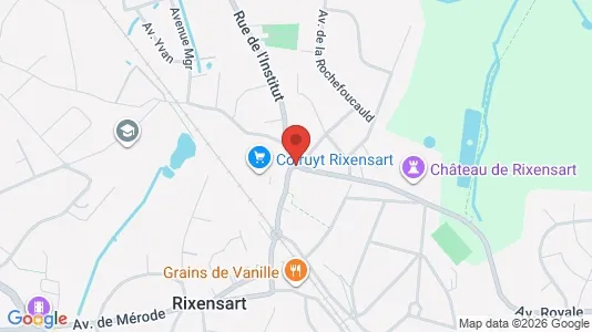 Apartments for rent i Rixensart - kort over placeringen