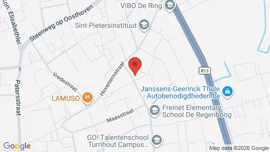 Apartments for rent i Turnhout - kort over placeringen