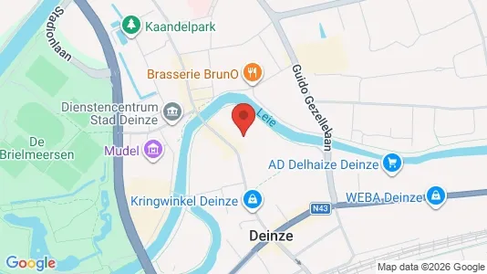 Apartments for rent i Deinze - kort over placeringen